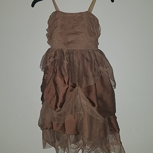 Weissman Other - Brown Ruffled Dress Weissman Other - Brown Ruffled Dress
